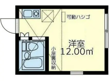 ユナイト藤棚エミール・フランソワ(ワンルーム/2階)の間取り写真