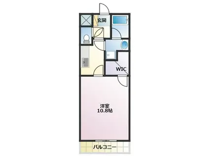 アイン シュロス(1K/3階)の間取り写真