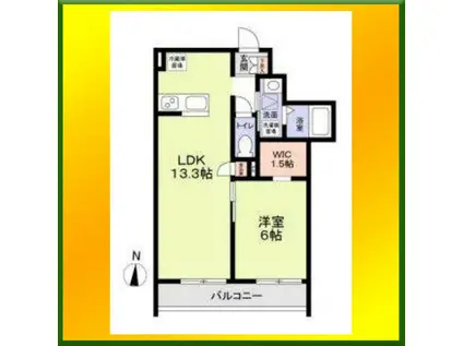 西東京市保谷町1丁目計画(1LDK/2階)の間取り写真