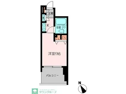 恵比寿アーバンハウス(ワンルーム/3階)の間取り写真