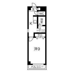 ラフィーネシャラ(1K/1階)の間取り写真