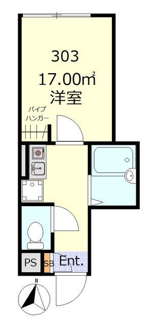 グランセ池上(1K/2階)の間取り写真