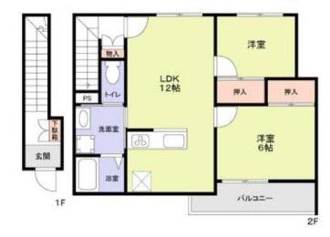 モデラート大崎(2LDK/2階)の間取り写真