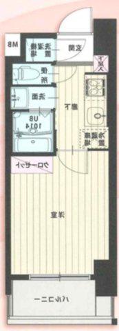 MARK AVENUE TOWER 久留米(1K/12階)の間取り写真