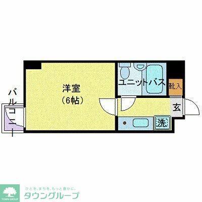 グランピア朝霞(1K/3階)の間取り写真