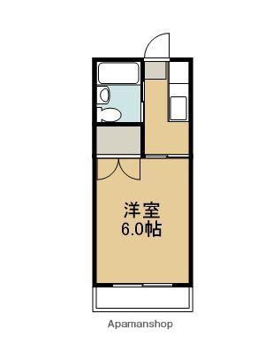 協和ハイツ(1K/2階)の間取り写真