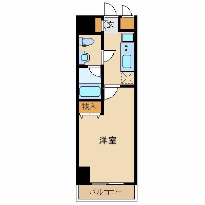 プラチナコート上野(1K/3階)の間取り写真
