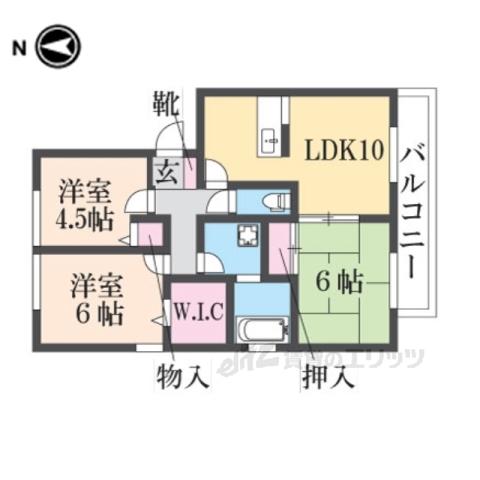 GRANDPLASIRⅡ(3LDK/3階)の間取り写真