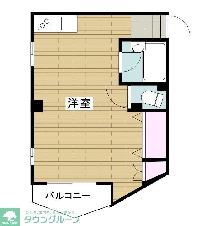 ラレーヴ大森(ワンルーム/3階)の間取り写真