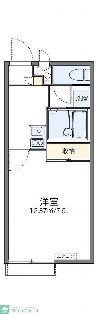 レオパレスDEDO(1K/2階)の間取り写真