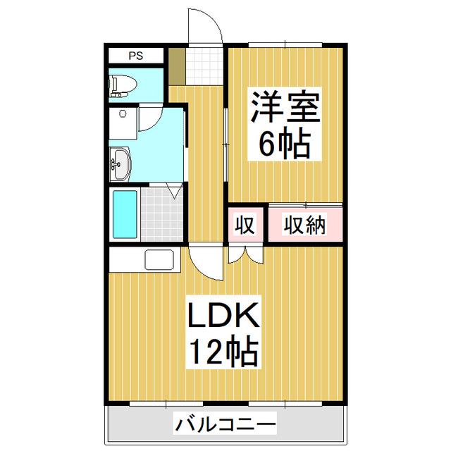 ソフィアケートカイト(1LDK/4階)の間取り写真