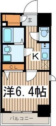 エスリード名古屋STATION ウエスト(1K/4階)の間取り写真