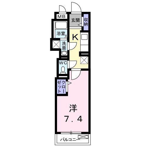 GRANGE四条大宮(1K/1階)の間取り写真