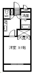 トレスエルマーナ(1K/1階)の間取り写真