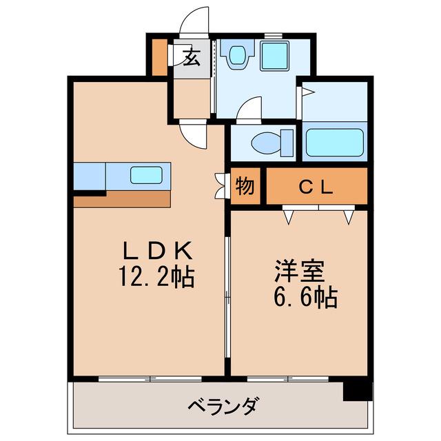 ウィステリアパーク(1LDK/2階)の間取り写真