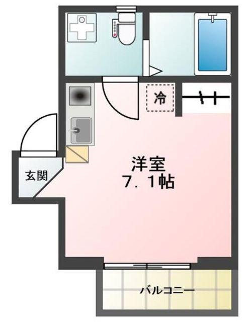 GLANZ千石II(ワンルーム/3階)の間取り写真