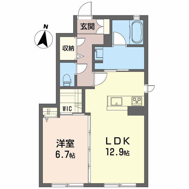 シャーメゾン チェラーグ(1LDK/1階)の間取り写真