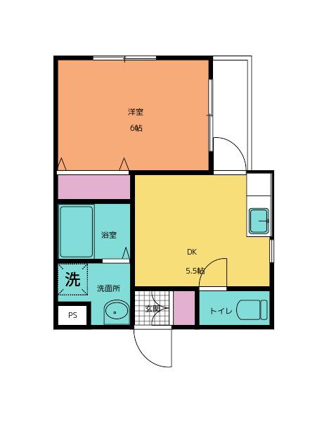 キャンパスCITY丸山(ワンルーム/3階)の間取り写真