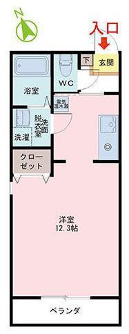 マンション・エムズ(ワンルーム/3階)の間取り写真
