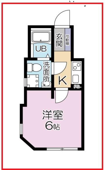 エン江北(1K/2階)の間取り写真