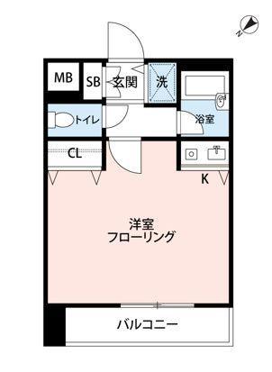 マイナビSTAYミライエ雑司が谷(ワンルーム/2階)の間取り写真