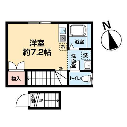MQUARTO熊野前(ワンルーム/2階)の間取り写真