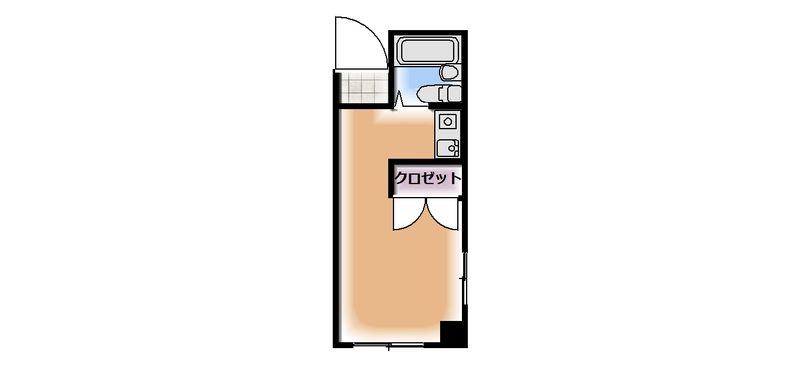 カメヤハイツ(ワンルーム/1階)の間取り写真