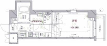 CRACIA SETAGAYA-NOZAWA(1K/7階)の間取り写真