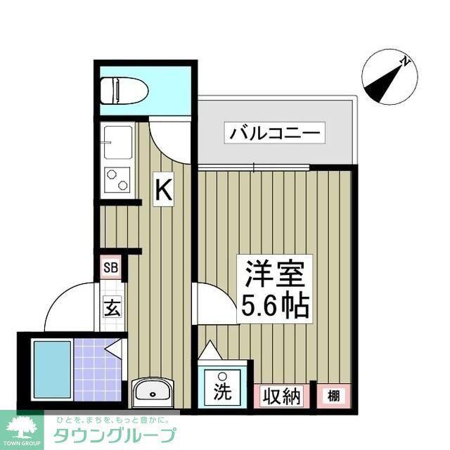 ラフィネ(1K/1階)の間取り写真