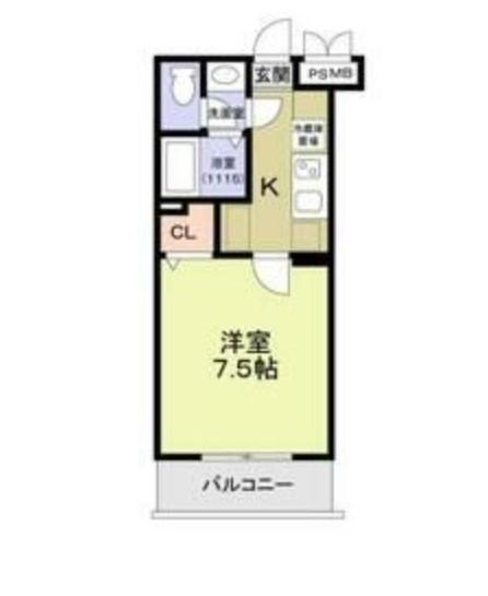 Rスタイル町田(1K/2階)の間取り写真
