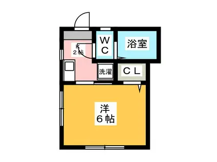 メゾンルポーゼ(1K/1階)の間取り写真