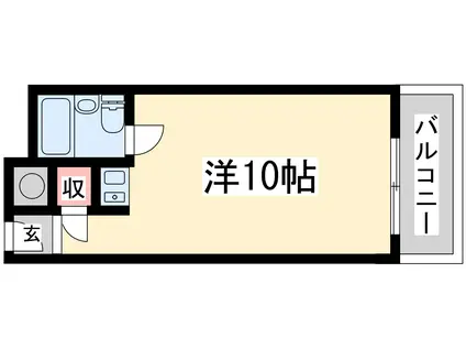 朝日プラザ新大阪(ワンルーム/3階)の間取り写真