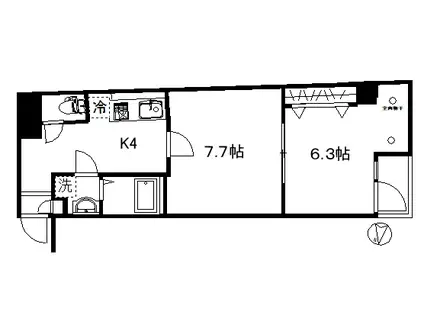 セピア西池袋(2K/2階)の間取り写真