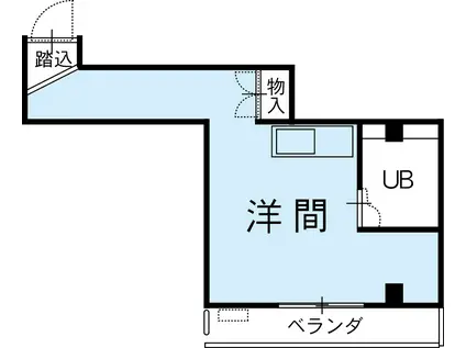 第2文の里ハイツ(ワンルーム/3階)の間取り写真