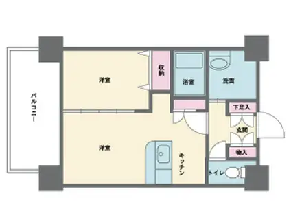 HF西新宿レジデンスイースト エィチエフ西新宿レジデンスイースト(1DK/10階)の間取り写真