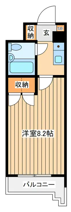 ナイスアーバン横濱駅東館 6階階 間取り