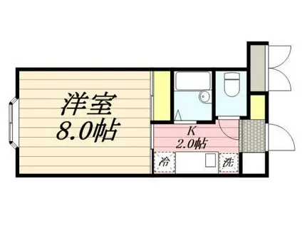 ヴィレ・コート富士(1K/4階)の間取り写真