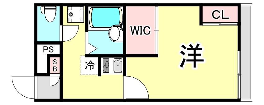レオパレス パーク(1K/2階)の間取り写真