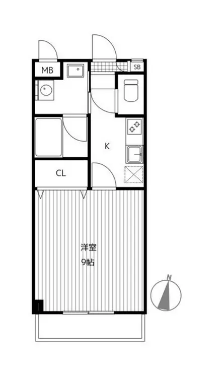 アサートン山手 2階階 間取り