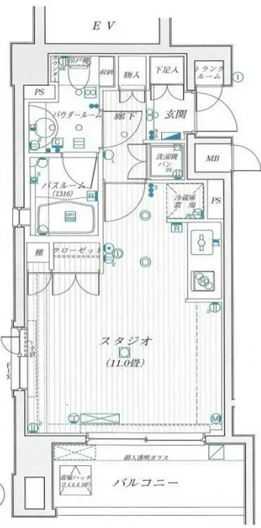 日神デュオステージ早稲田 10階階 間取り
