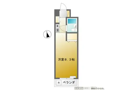 倉林マンション(ワンルーム/3階)の間取り写真