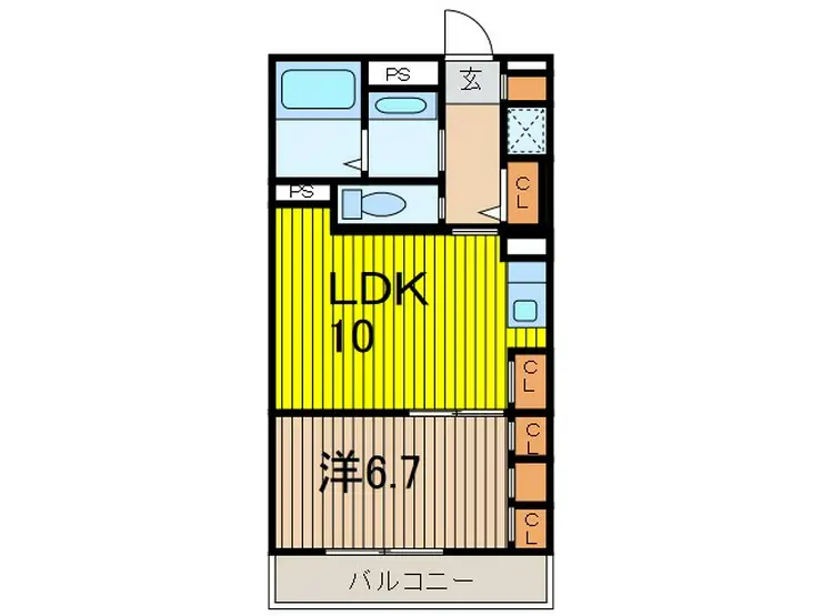 リブリ・富士見ガーデン 3階階 間取り
