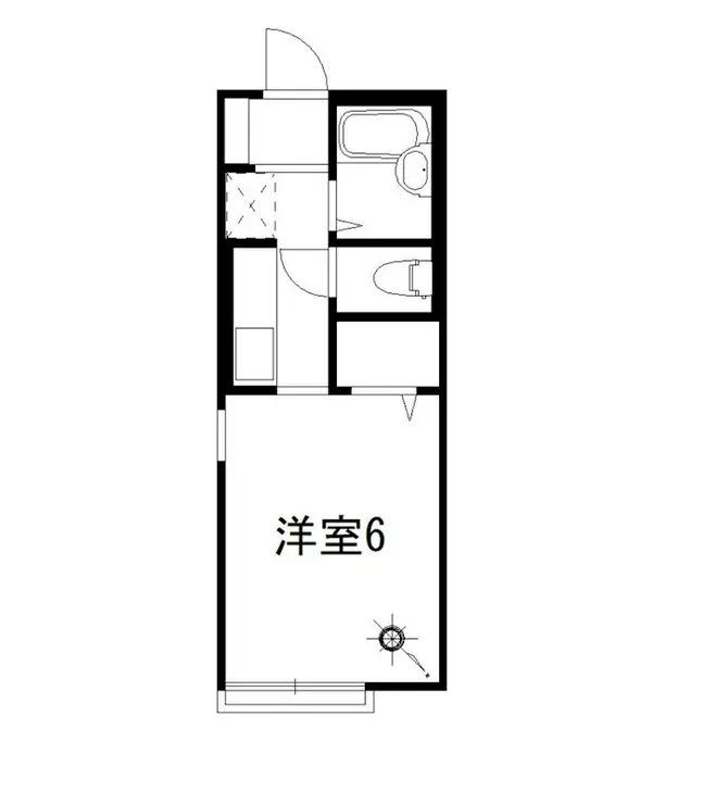 洋風ハイツ 1階階 間取り