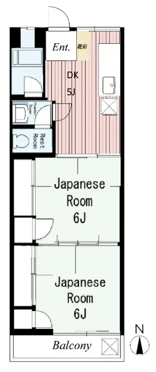第2グリーンコーポラス 4階階 間取り