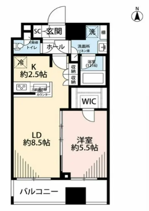 プレール・ドゥーク蔵前 7階階 間取り