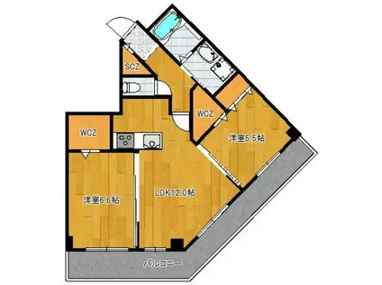 KIERRASAARI(2LDK/5階)の間取り写真