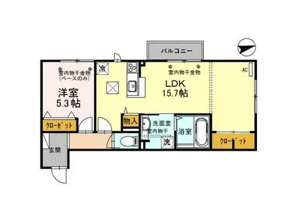 DH・AVANTI(1LDK/1階)の間取り写真