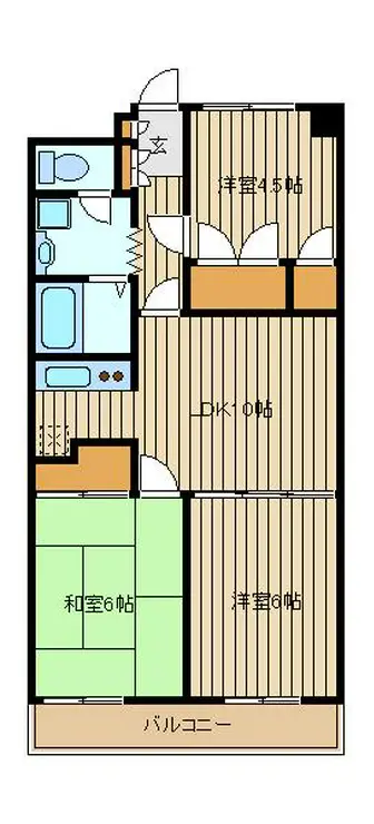 パールハイムサクライ 1階階 間取り
