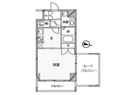 スペーシア高円寺I(1K/11階)の間取り写真