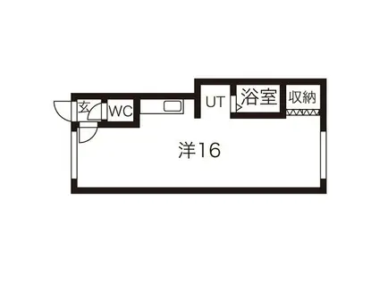 MDハイム北45条(ワンルーム/3階)の間取り写真